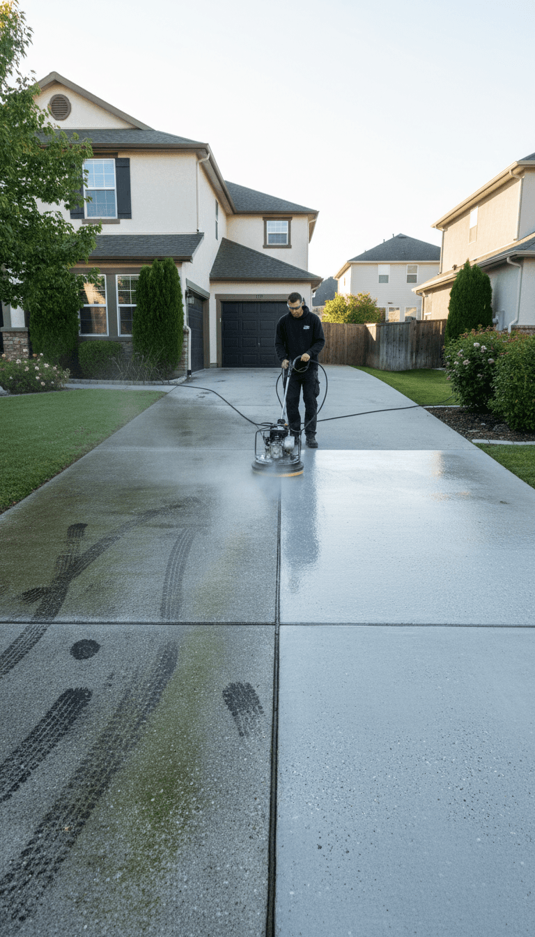 Cleaned residential property